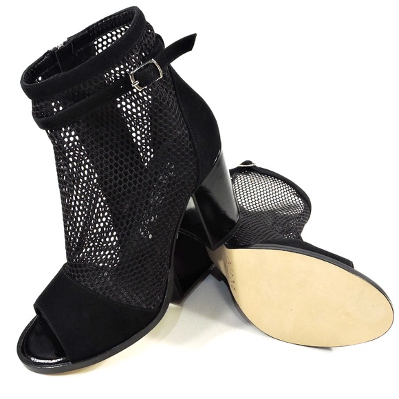 ALESSANDRO DI MARIA 🇮🇹 WOMENS BLACK SUEDE SUMMER BOOTIE - Picture 7 of 9